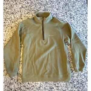 Columbia Olive Green Quarter-Zip Fleece Pullover